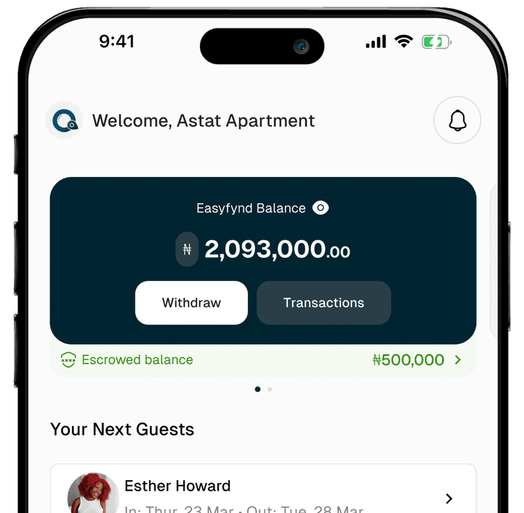 EasyFynd Business app mockup