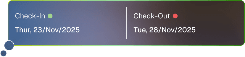 Check-in check-out date picker
